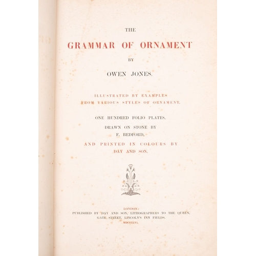 59 - JONES, Owen. The Grammar of Ornament, Day and Son Ltd: London 1856, 1st folio edition, contemporary ... 