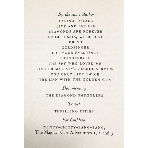 128 - FLEMING, Ian. Casino Royale, London: Jonathan Cape 1953, second impression, black cloth, colour phot... 