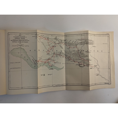 267 - AUSTRALIA. Giles, Ernest. Australia Twice Traversed..., 2 vol., London 1889, first edition, 6 foldin... 