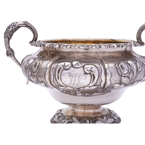 295 - A William IV silver part tea service by Richard Pearce & George Burrows, London 1836, comprising of ... 