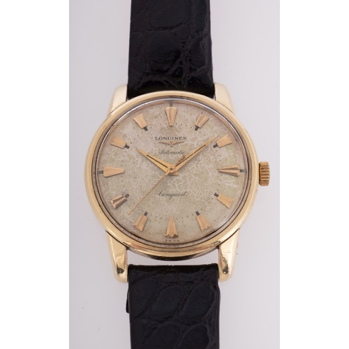 408 - Longines Conquest Automatic a gold-plated gentleman's wristwatch the dial signed Longines, Conquest,... 