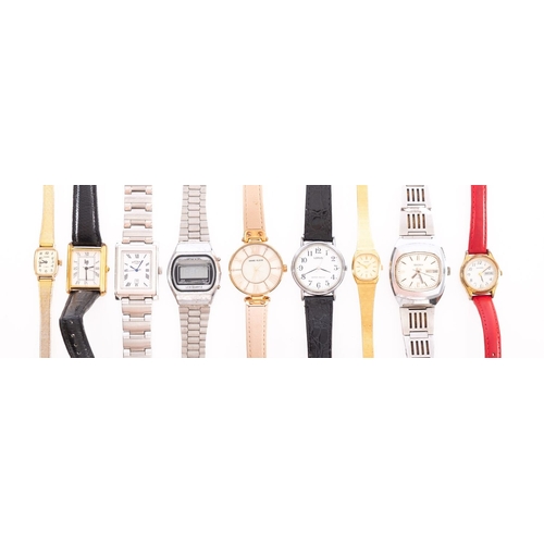 458 - Rotary, Timex and others, a collection of various watches including lady's gold-plated and stainless... 