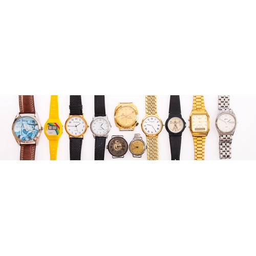 458 - Rotary, Timex and others, a collection of various watches including lady's gold-plated and stainless... 