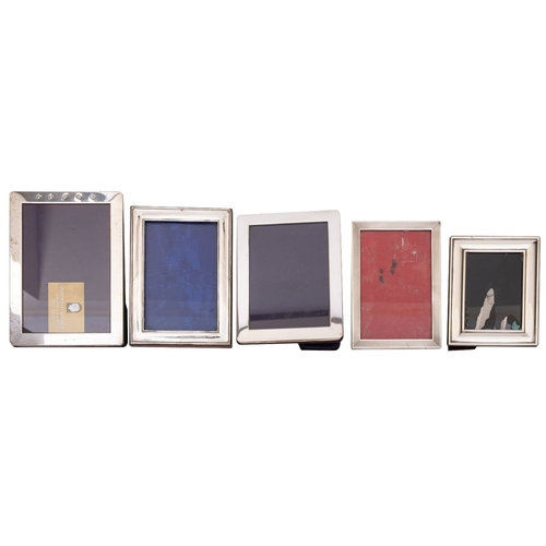 58 - An Elizabeth II silver photograph frames by Kitney & Co (Gordon & Christopher Kitney) London 2002 wi... 