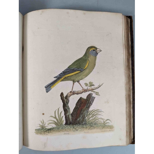 266 - ALBIN, Eleazar. A Natural History of Birds, to which are added, Notes and Observations by W. Derham,... 