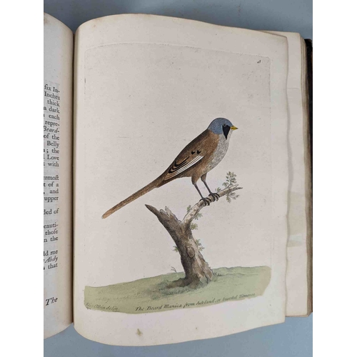 266 - ALBIN, Eleazar. A Natural History of Birds, to which are added, Notes and Observations by W. Derham,... 