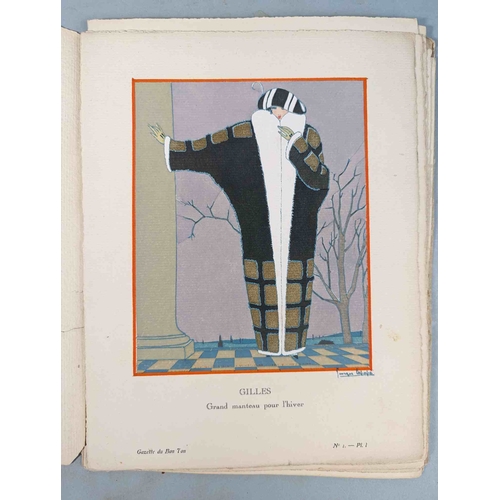 50 - FASHION. VOGEL, Lucien. GAZETTE DU BON TON: Art-Modes & Frivolités, Paris 1913-14, 4 vol., Noel 1913... 