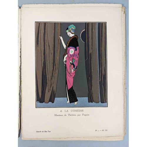 50 - FASHION. VOGEL, Lucien. GAZETTE DU BON TON: Art-Modes & Frivolités, Paris 1913-14, 4 vol., Noel 1913... 