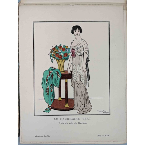 50 - FASHION. VOGEL, Lucien. GAZETTE DU BON TON: Art-Modes & Frivolités, Paris 1913-14, 4 vol., Noel 1913... 