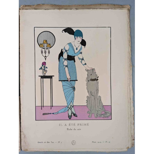 50 - FASHION. VOGEL, Lucien. GAZETTE DU BON TON: Art-Modes & Frivolités, Paris 1913-14, 4 vol., Noel 1913... 