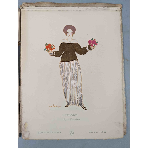 50 - FASHION. VOGEL, Lucien. GAZETTE DU BON TON: Art-Modes & Frivolités, Paris 1913-14, 4 vol., Noel 1913... 