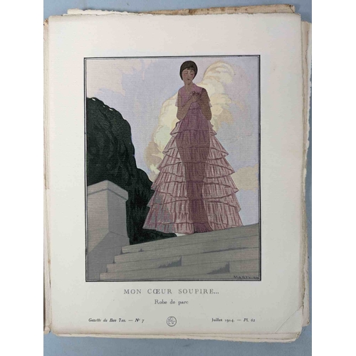 50 - FASHION. VOGEL, Lucien. GAZETTE DU BON TON: Art-Modes & Frivolités, Paris 1913-14, 4 vol., Noel 1913... 