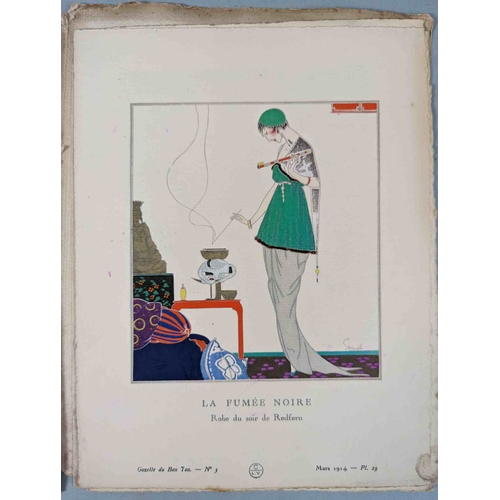 50 - FASHION. VOGEL, Lucien. GAZETTE DU BON TON: Art-Modes & Frivolités, Paris 1913-14, 4 vol., Noel 1913... 