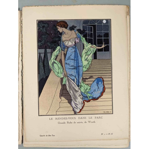 50 - FASHION. VOGEL, Lucien. GAZETTE DU BON TON: Art-Modes & Frivolités, Paris 1913-14, 4 vol., Noel 1913... 