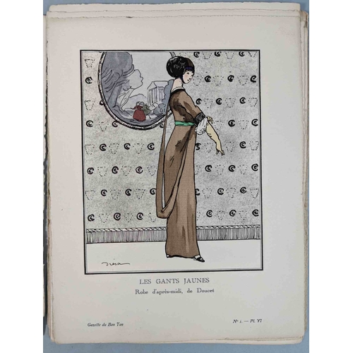 50 - FASHION. VOGEL, Lucien. GAZETTE DU BON TON: Art-Modes & Frivolités, Paris 1913-14, 4 vol., Noel 1913... 