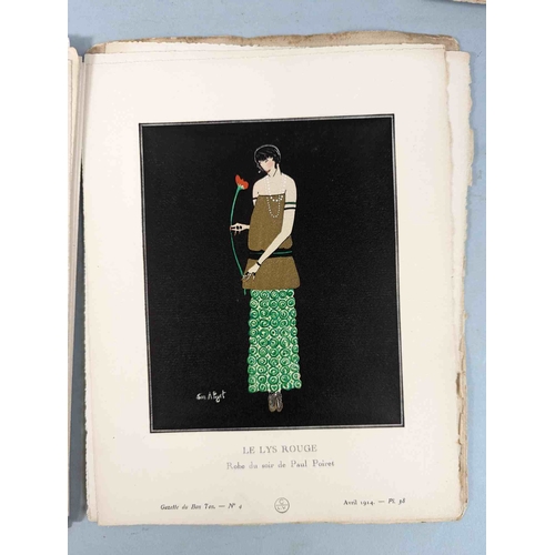 50 - FASHION. VOGEL, Lucien. GAZETTE DU BON TON: Art-Modes & Frivolités, Paris 1913-14, 4 vol., Noel 1913... 