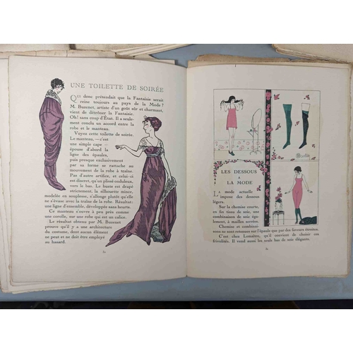 50 - FASHION. VOGEL, Lucien. GAZETTE DU BON TON: Art-Modes & Frivolités, Paris 1913-14, 4 vol., Noel 1913... 