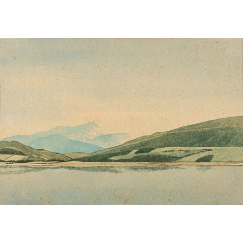 102 - Two watercolours, one by John Thorburn McGaw (British, 1872-1952) - Loch Linnie - Watercolour - 36 x... 