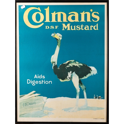 11 - A collection of fourteen commercial and related posters, including Colman's Mustard advertisement, 7... 