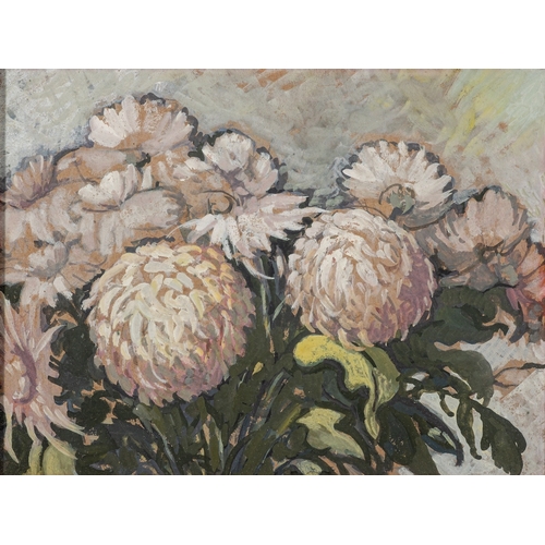 112 - Robert James Ferguson (British, 1880 - 1890) - White Chrysanthemums - Watercolour - 25.5 x 34.5cm.