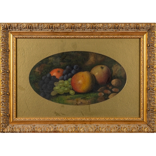 140 - British School, 19th Century - three still life pictures- Table still life of fruit and vegetables -... 