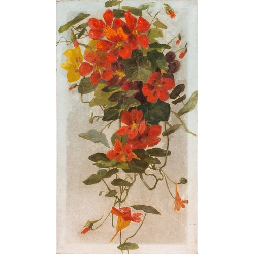 158 - British School, 19th/ 20th Century - six still life pictures- Still life of roses in a blue vase - O... 