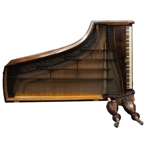 182 - SCHIEDMYER & SOEHNE, a rosewood cased straight strung iron-frame grand piano, late 19th Century, on ... 