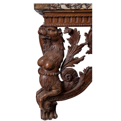 264 - An Important George II carved pine Console Table,  possibly attributed to a design by William Kent, ... 