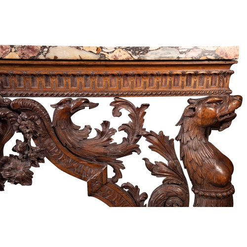 264 - An Important George II carved pine Console Table,  possibly attributed to a design by William Kent, ... 