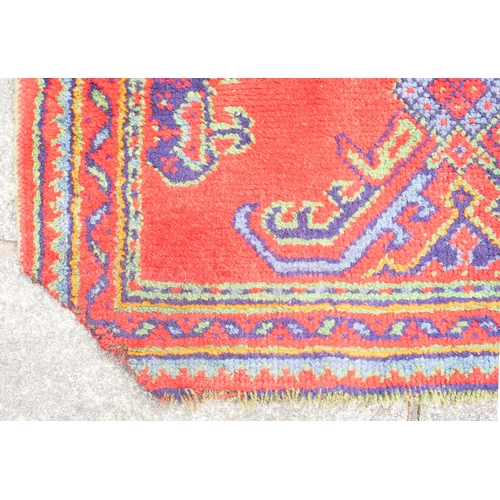 266 - A Turkey rug of traditional design and colours, 244cm x 156cm, also a Turkey runner, 350cm x 93cm, a... 