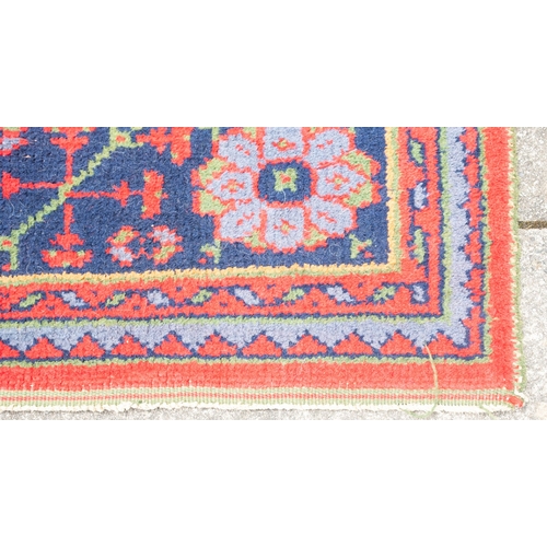 266 - A Turkey rug of traditional design and colours, 244cm x 156cm, also a Turkey runner, 350cm x 93cm, a... 