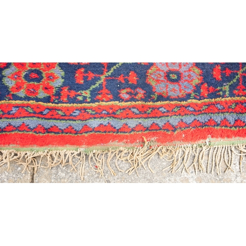 266 - A Turkey rug of traditional design and colours, 244cm x 156cm, also a Turkey runner, 350cm x 93cm, a... 