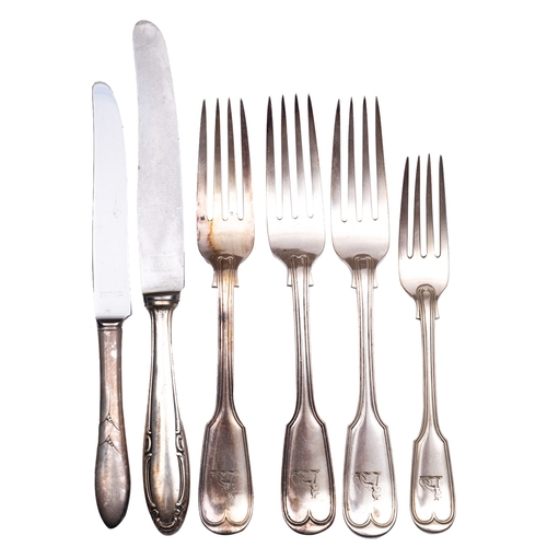 286 - A quantity of various plated cutlery.