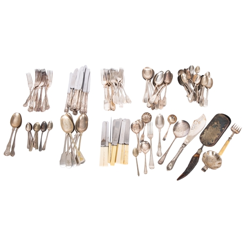 288 - A quantity of various silver plated flatware.