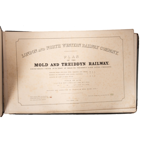 445 - London and North Western Railway Company, a folio plan of the Mold and Triddyn railway, published by... 