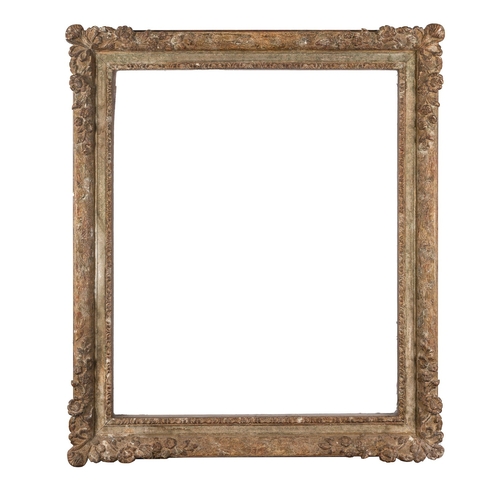 5 - A gilded composite frame within a glazed display case - rebate 38 x 30.5cm together with a composite... 