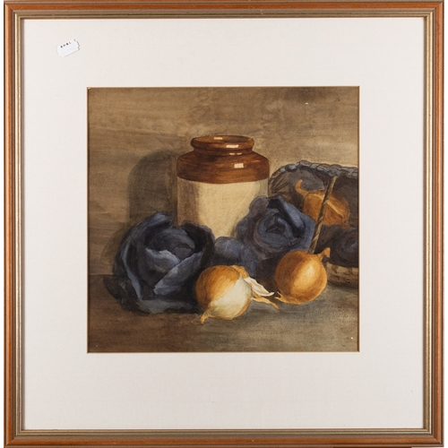 69 - Three still life pictures, one by W. J. Blakely (British, early 20th Century) - Still life of a cera... 