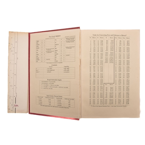 234 - A Hydrographic Office brass parallel rolling rule, maker Cooke, Troughton & Simms: stamped 'HO 119',... 