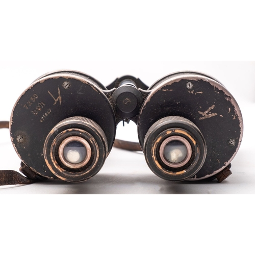 259 - A pair or WWII period German Kriegsmarine 7 x 50 Binoculars, maker Ernst Leitz,  Wetzlar, serial num... 