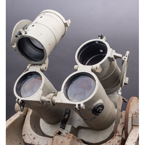 260 - A rare pair of WWII Kriegsmarine 10x 80 bridge binoculars, maker Carl Zeiss Military Division, the b... 