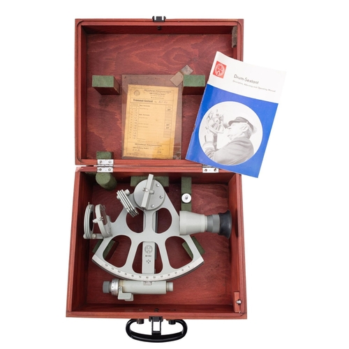 279 - An 8 inch radius vernier sextant by Freiberger Prazisionmechanik, Germany:, signed as per title and ... 