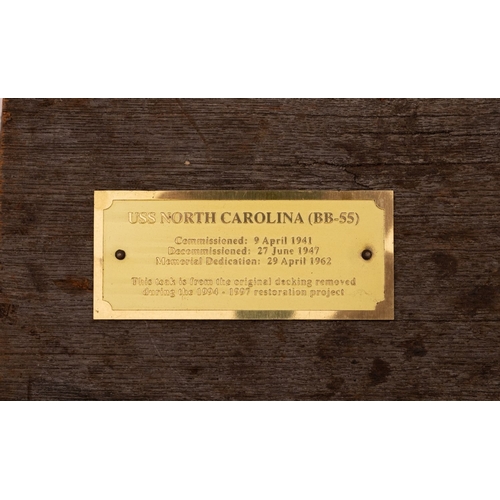 311 - A section of timber  from the restoration of USS Constitution: in USS Constitution Museum sealed bag... 