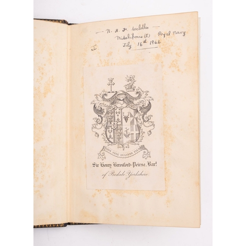 334 - HMS Dreadnought. A gilt tooled leather bound book 'Visit Of His Excellency The Prime Minister of Nep... 