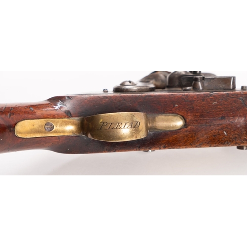 340A - E. & W. Bon, London a .750 flint lock service pistol from the West African Niger Expedition Steam ya... 