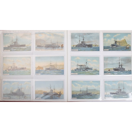 359 - A good collection of early 20th century Royal Navy and maritime postcards in three albums, comprisin... 