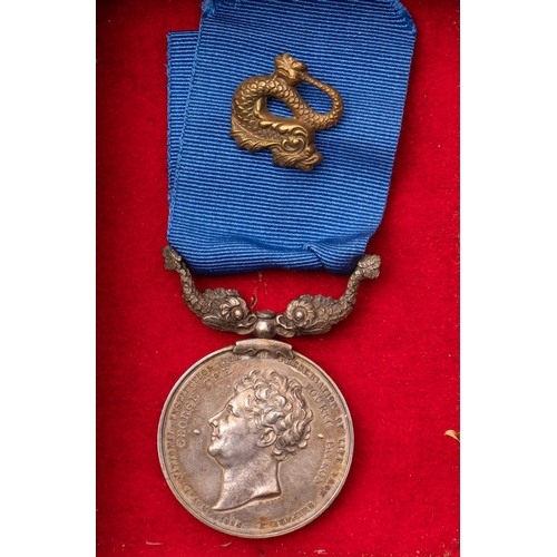 368 - A George IV Royal National Lifeboat Institution Medal awarded to Jn P Shanack Voted 6 May 1858, in a... 