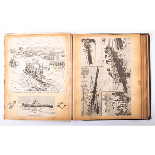 384 - The early 20th century midshipman's photograph album for R C Brown, circa 1907-1924, comprising phot... 