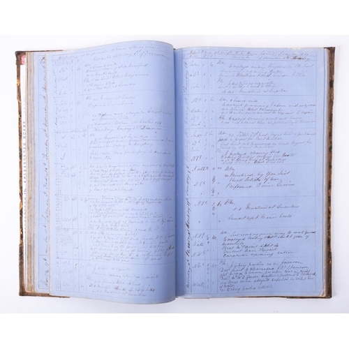 390 - A 19th century Midshipman's log book for the Royal Navy Steam sloop HMS 'Fury' 1860-61, kept by Geor... 