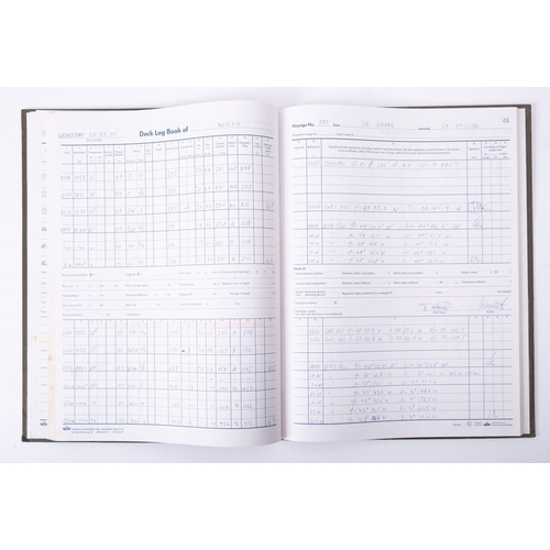 392 - The Deck Log Book for the Type  3 Tanker  MT 'Willy', commencing  22nd April , 1994.  *Notes- In Jan... 