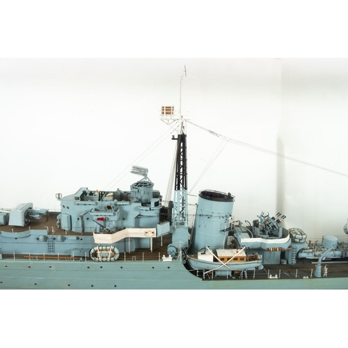 422 - A fine and detailed exhibition style  scale model of the Royal Navy 'O' Class destroyer HMS 'Onslow'... 